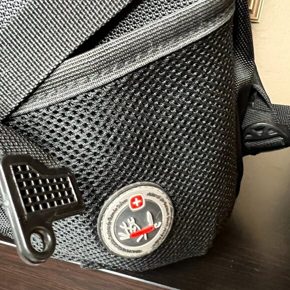 Wenger SwissGear Laptop‎ Backpack Black Travel School Bag Padded Computer NiSC - Picture 6 of 13